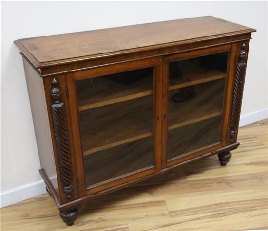 A 19th century mahogany two door bookcase, W.4ft 2in.